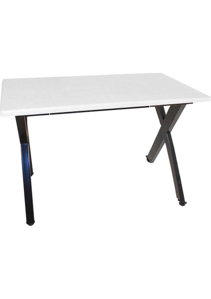 Anemon Werzalit Mutfak Masası 80X120 (Esb-Siyah) - Beyaz