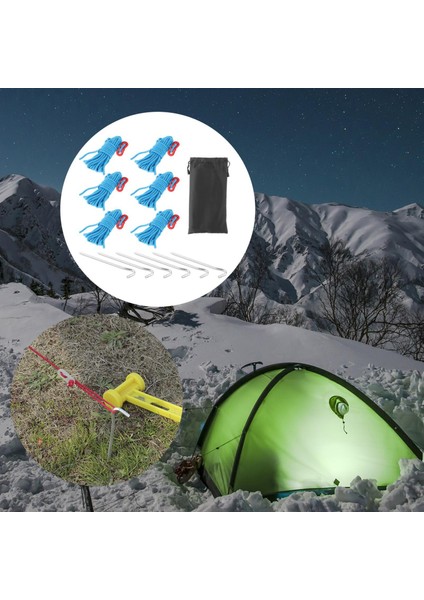 6x Guy Lines Çadır Kablo Kiti Dış Mekan Malzemeleri Kırmızı Için Düzenleyici Gergin (Yurt Dışından) indirimleri