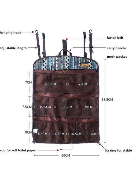 Kapalı Dış Mekan Çoklu Cep Depolama Çantası Organize Toplama Asılı Paket Torbası (Yurt Dışından) fırsatları