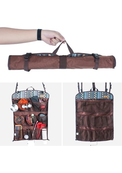Kapalı Dış Mekan Çoklu Cep Depolama Çantası Organize Toplama Asılı Paket Torbası (Yurt Dışından) indirimleri
