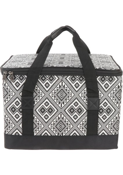 Kamp Alet Depolama Çantası Tote Piknik Sepet Çantası Barbekü Yiyecekleri Siyah 40X30X28 cm (Yurt Dışından)
