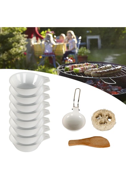 Taşınabilir Kamp Kasesi Açık Pişirme Eşyaları Piknik Için Loofah Topu Bbq Beyaz 11 Parça (Yurt Dışından) fırsatları