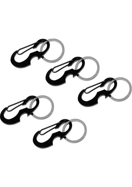 5 Adet Karabiner Anahtarlık Anahtarlık Tokası / Şişe Açıcı Kamp Yürüyüşü Için (Yurt Dışından)