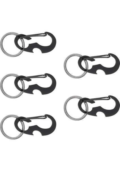 5 Adet Karabiner Anahtarlık Anahtarlık Tokası / Şişe Açıcı Kamp Yürüyüşü Için (Yurt Dışından)