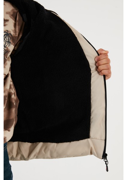 Içi Peluş Astarlı Fermuarlı Cepli Kapüşonlu Şişme Mont Erkek Çocuk Mont 5760040 indirimleri