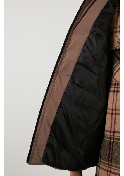 Fermuarlı Slim Fit Kapüşonlu Şişme Yelek Erkek Yelek 5711451