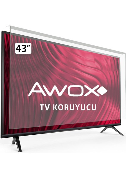 Awox U4300STR Tv Ekran Koruyucu - Awox 43" Inç Ekran Tv Koruma Paneli fiyatları