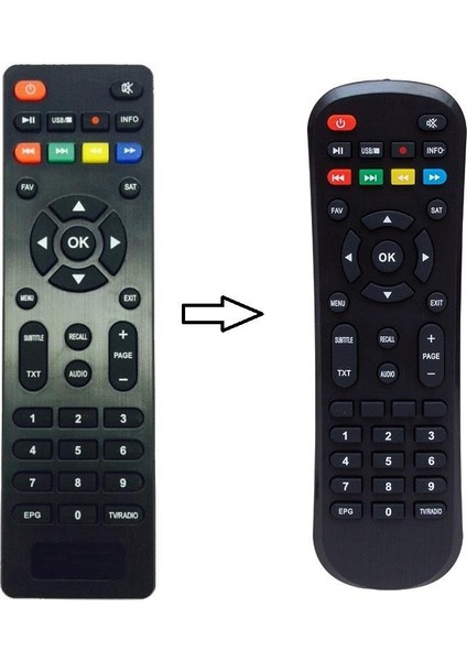 Mini Hd Plus Uydu Alıcı Kumandası