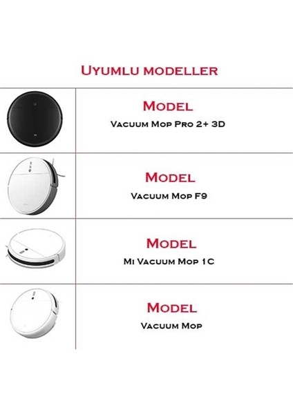 Xiaomi Mi STYTJ01ZHM / Mijia 1c / F9 7'lı Yenileme Seti Mop Set