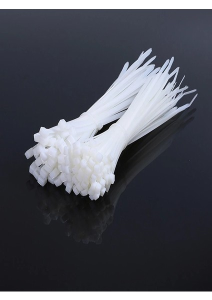 Kablo Cırt Plastik Kelepçe Klips 370X7,5 mm 100 Ad Beyaz