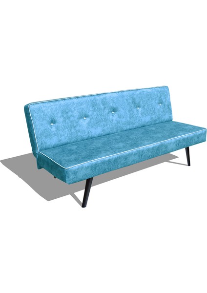 Best Yataklı Çelik Iskelet Sünger Kanepe - Turkuaz