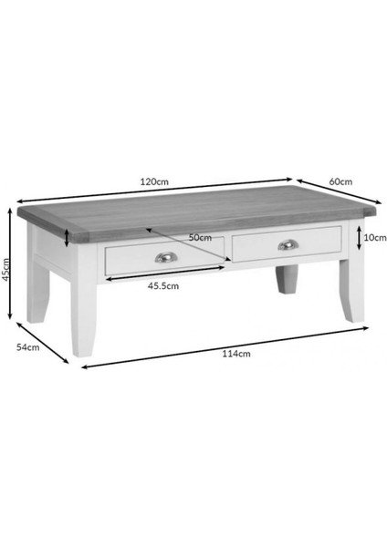 Foxy White Orta Sehpa