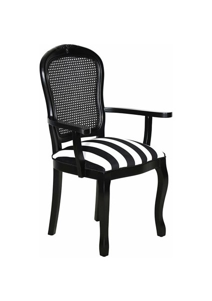 Hasır Black Zebra Kollu Sandalye