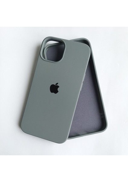 iPhone 13 Uyumlu Lansman Içi Kadife Silikon Telefon Kılıfı