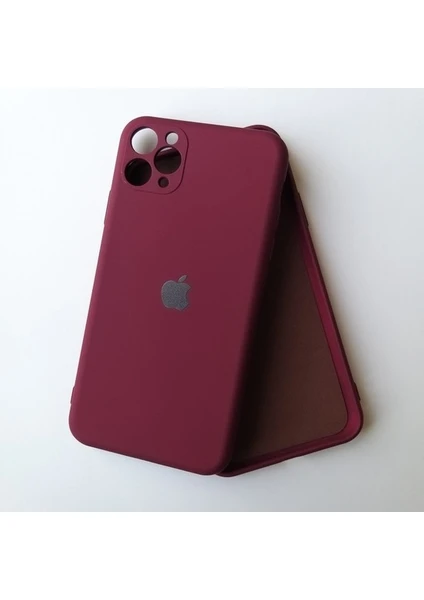 iPhone 11 Pro Max Uyumlu Lansman Içi Kadife Kamera Korumalı Silikon Telefon Kılıfı