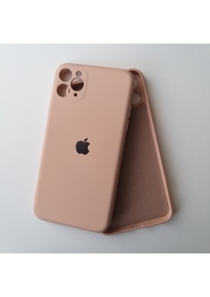 iPhone 11 Pro Max Uyumlu Lansman Içi Kadife Kamera Korumalı Silikon Telefon Kılıfı