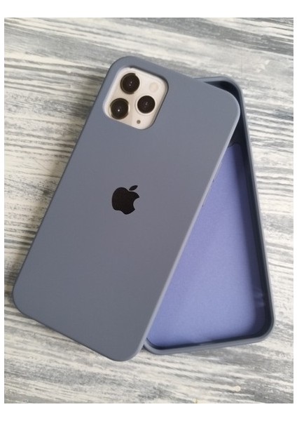 iPhone 12 Uyumlu Lansman Içi Kadife Silikon Telefon Kılıfı