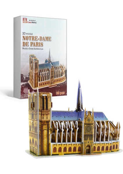 p parti oyunevi Notre Dame De Paris 3D Puzzle Yapboz Maket