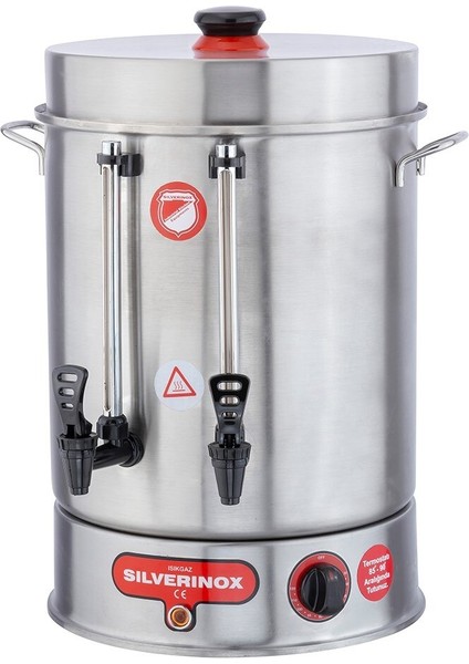 Silverinox - Standart 80 Bardak / 9 Lt Çay Makinesi