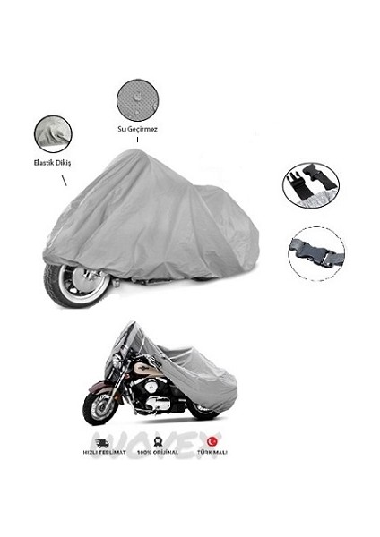 Kral Motor KR25 Ava 5000 Motosiklet Brandası,branda(Arka Çanta Uyumlu Değildir)