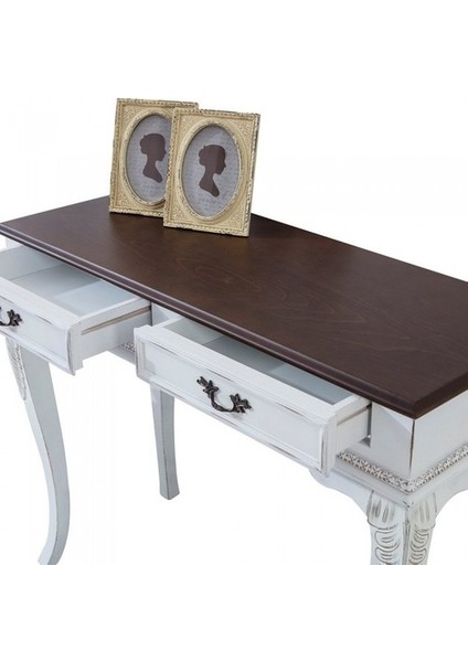 Ceviz Afrika Beyaz 2 Çekmeceli Dresuar fiyatları