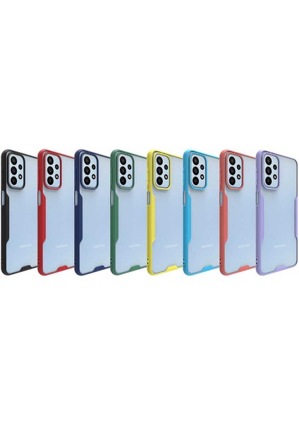 Samsung Galaxy A23 Kılıf Kamera Korumalı Colorful Kapak - Kırmızı indirimleri