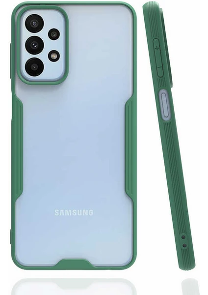 Caseart Samsung Galaxy A23 Kılıf Kamera Korumalı Colorful Kapak - Yeşil