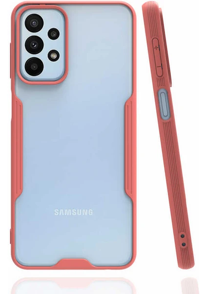 Caseart Samsung Galaxy A23 Kılıf Kamera Korumalı Colorful Kapak - Pembe