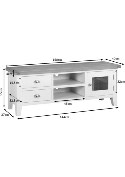 Foxy White Tv Ünitesi 150CM
