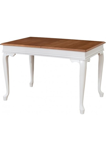 Dexter Ceviz Üst Tablo Beyaz Açılabilir Yemek Masası 120CM fiyatları