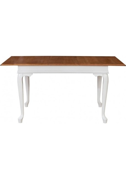 Dexter Ceviz Üst Tablo Beyaz Açılabilir Yemek Masası 120CM modelleri