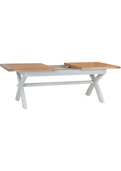 Grey Çapraz Ayak Açılabilir Yemek Masası 180CM