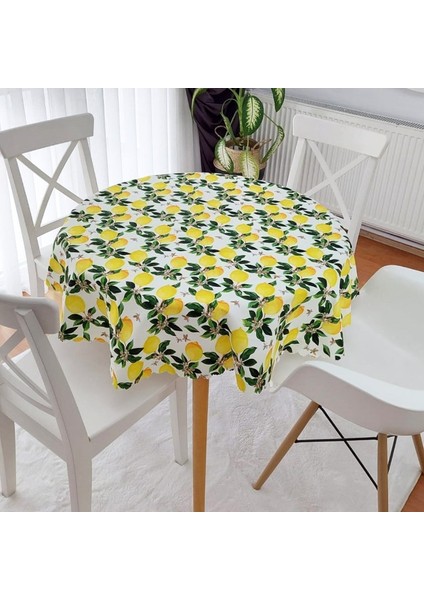Limon Ağacı Desen Masa Örtüsü