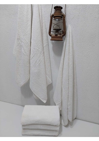 Otel Banyo Havlusu Orta Boy Beyaz 70x140 cm 6'lı