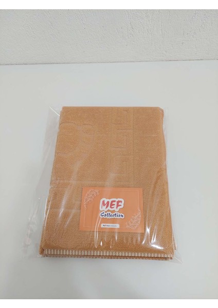 Banyo Paspası Kaymaz Taban Welsoft Ayak İzli Sütlü Kahve 50x70 cm 3'lü