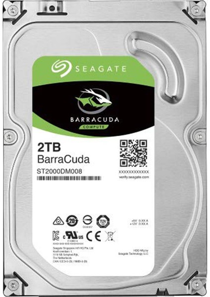 Barracuda 2tb 7200RPM 256MB Sata3 6gbit/sn ST2000DM008 HDD