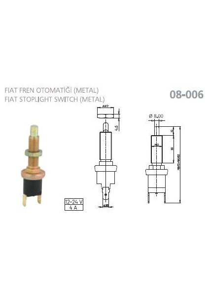 Aksa Fren Müşürü Metal Fıat Dkş M.131
