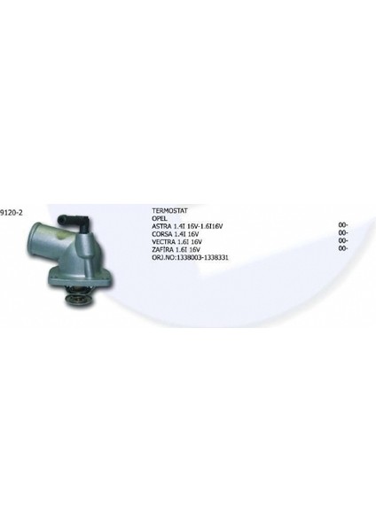 Termostat Opel Astra Corsa 1.4i 16V Vectra 1.6i