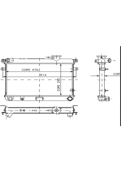 Radyatör Fıat Dkş Sahın-Kartal-Dogan Ym. 131 2 Sıra Mekanik Alüminyum