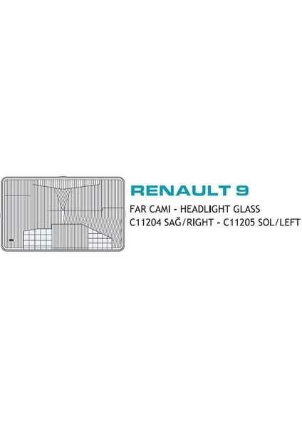 Far Camı Renault R9 Sol 1981-1984