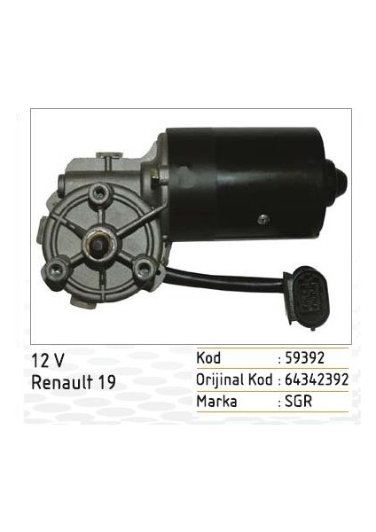 Silecek Motoru 12V Mako Tipi Renault R19 MAKO:64342392