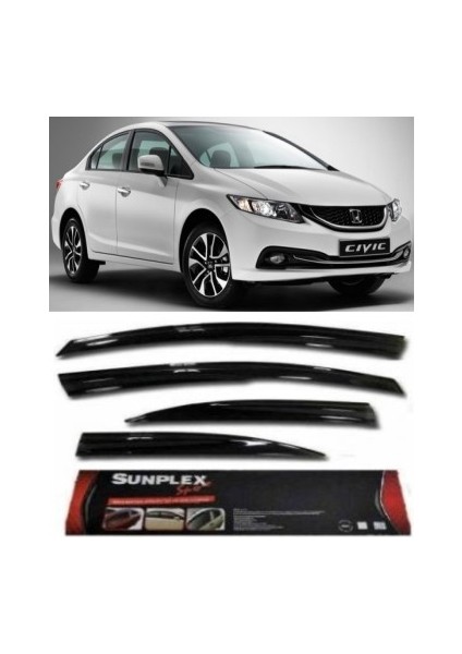 Cam Rüzgarlığı Honda Cıvıc 2006-2011 Ön-Arka Sport Style
