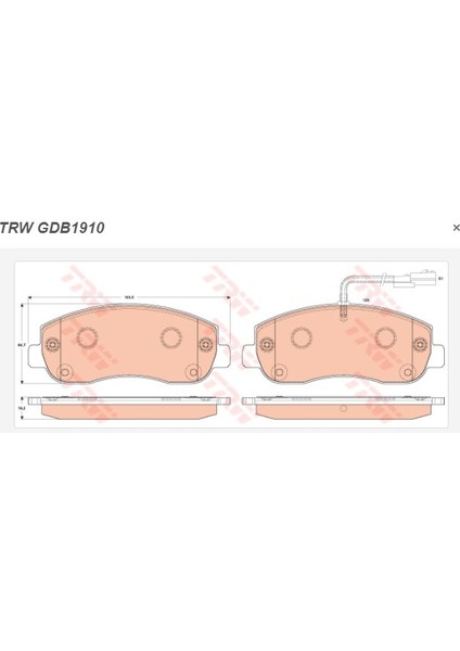 Disk Fren Balatası Ön Renault Master Iıı Opel Movano B 2010 >>