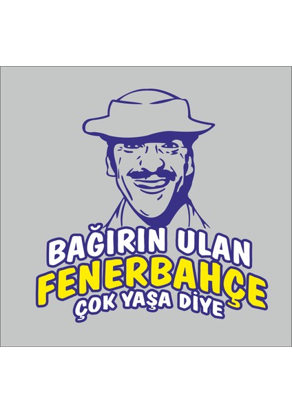 Turis Ömer Fenerbahçe Stickeri Zeminsiz. Bağırın Oto Etiket