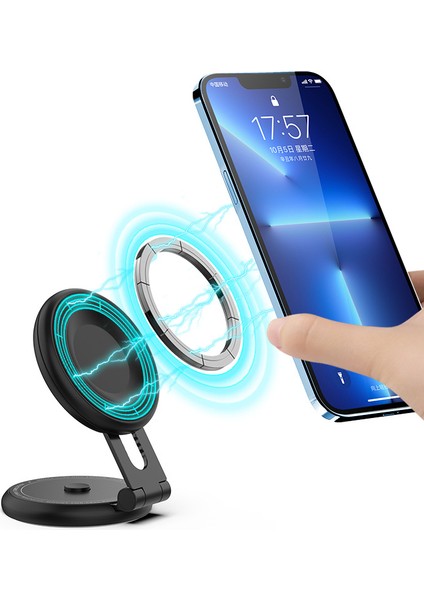 Byd Tesla Pano Araba Cep Telefonu Braketi Için Uygun Magsafe Araba Manyetik Navigasyon Braketi (Yurt Dışından)