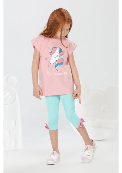 Belive Unicorn Tshirt+Tayt Takım