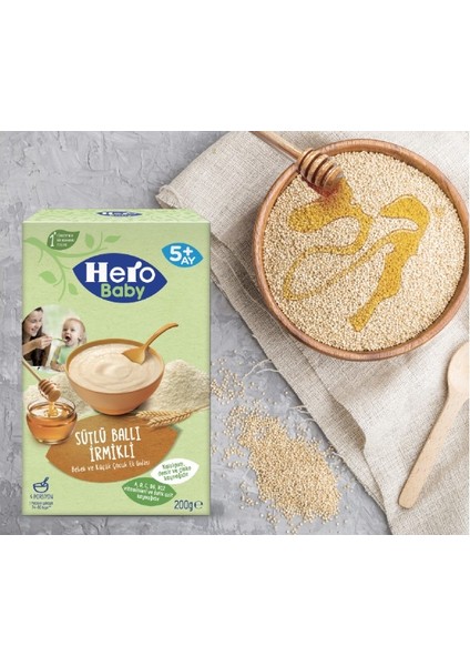 Sütlü Irmikli Ballı Kaşık Maması 200 G x 6 Adet modelleri