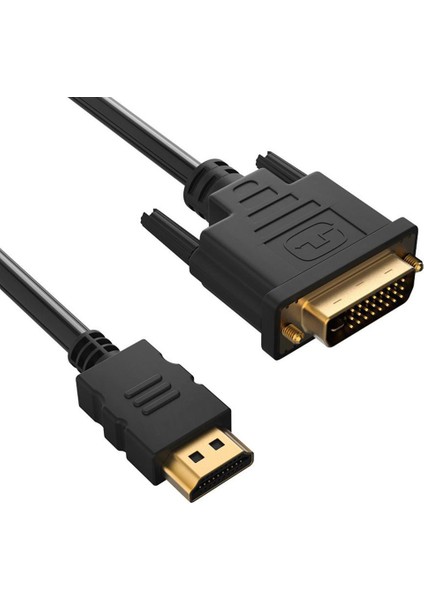 BK Teknoloji DVI 24+1 To HDMI Çift Yönlü DVI To HDMI Görünütü Kablosu-1.8metre