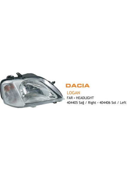 Far Dacıa Logan Sağ 2003-2008
