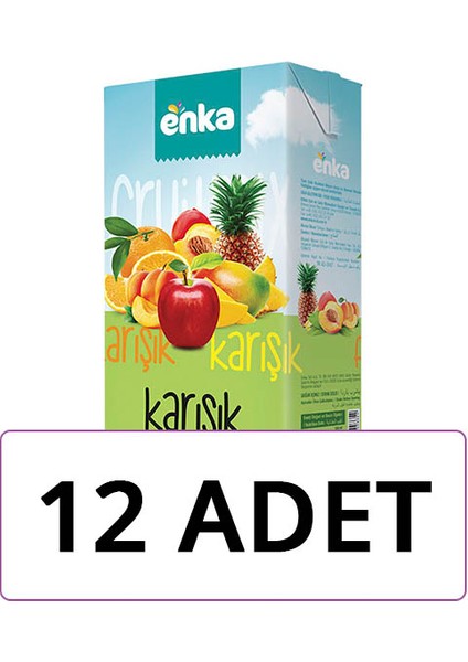 Gurme Karışık Meyve Nektarı 1 lt x12'LI Paket